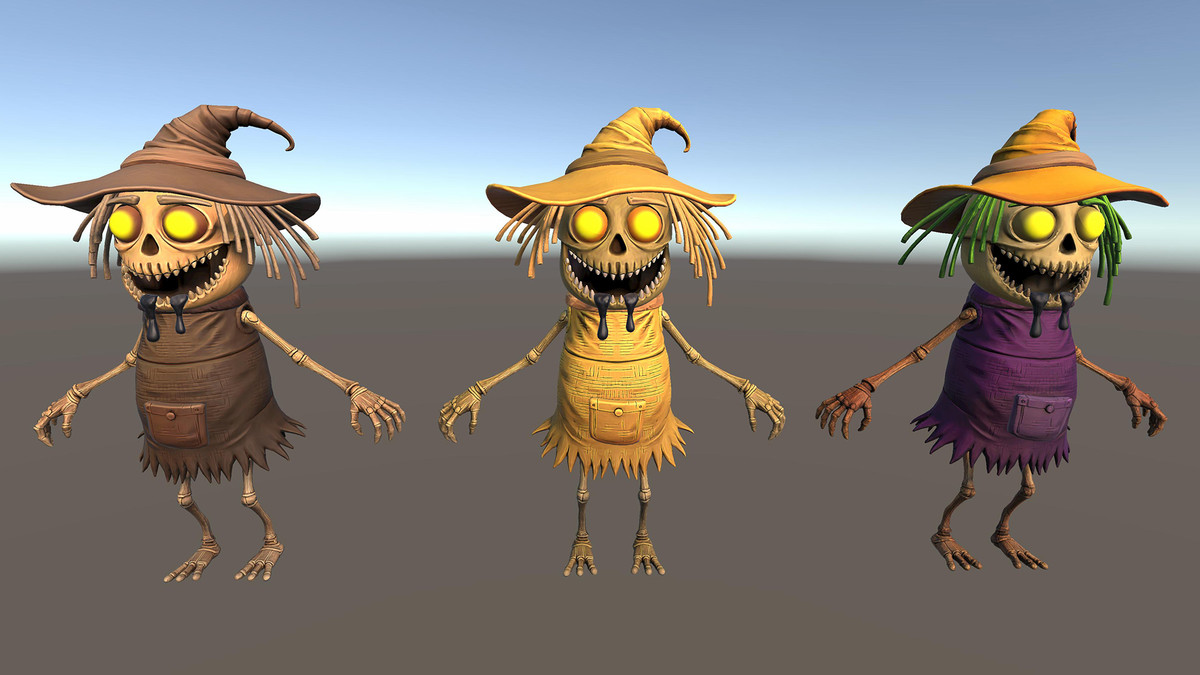 Nightmare Harvest Monsters 1 – Stylized Character Pack (5 Characters, 15 Skins)