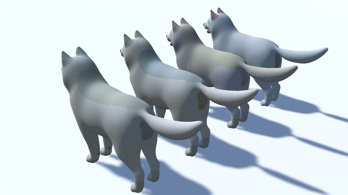 Cartoon Dog - Samoyed