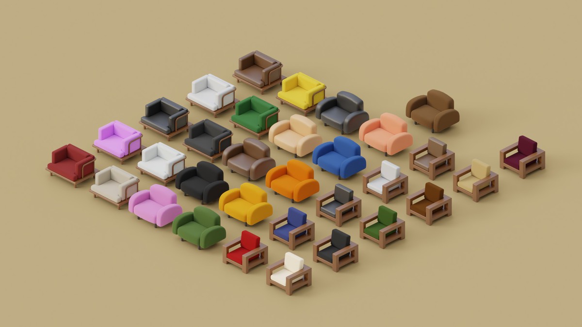 Cozy Furniture - Sofas & Couches Pack