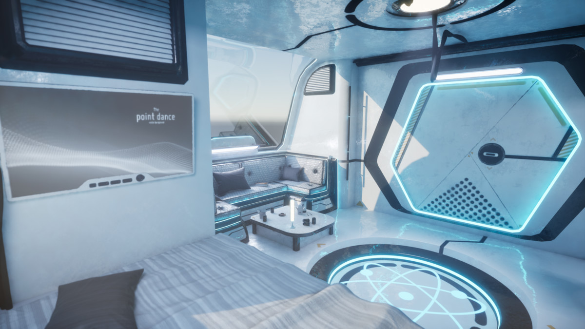Futuristic Living Quarters – Sci-Fi Interior Habitat