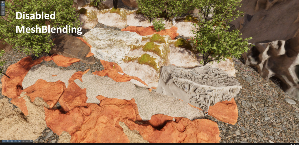 Mesh Blending Effect