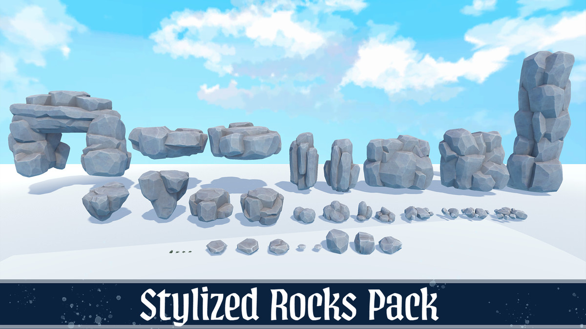 Stylized Rocks and Cliffs Pack