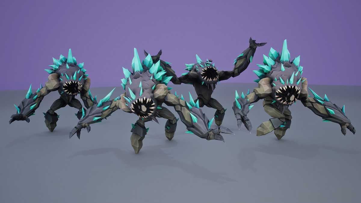 Stylized Fantasy Crystal Golem