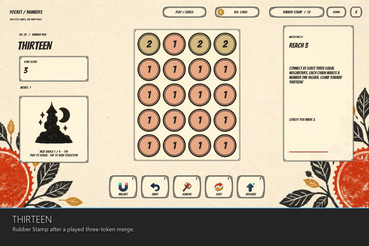 Pocket Numbers - 5 Number Puzzle Games & 20 Themes