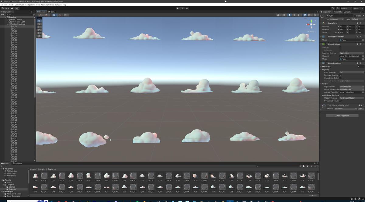 Stylized Cartoon Clouds and Weather Icons Pack (111 2K PNG Textures with Alpha)