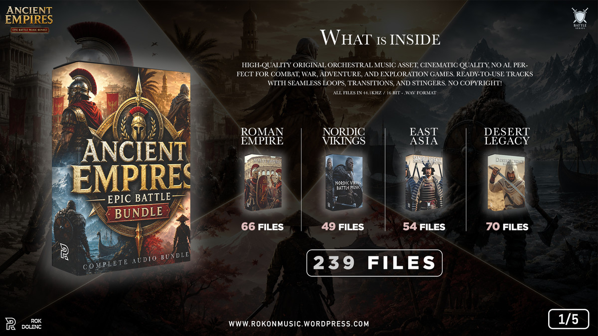 Ancient Empires Battle Music Bundle
