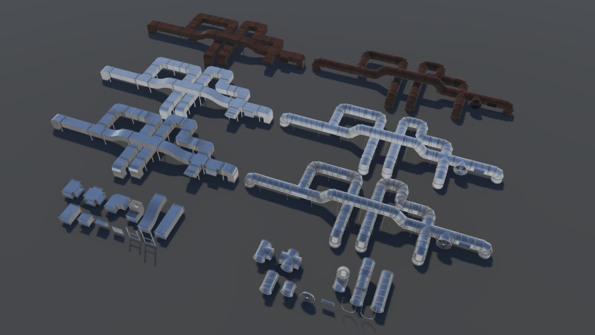 Modular Industrial Air Duct System