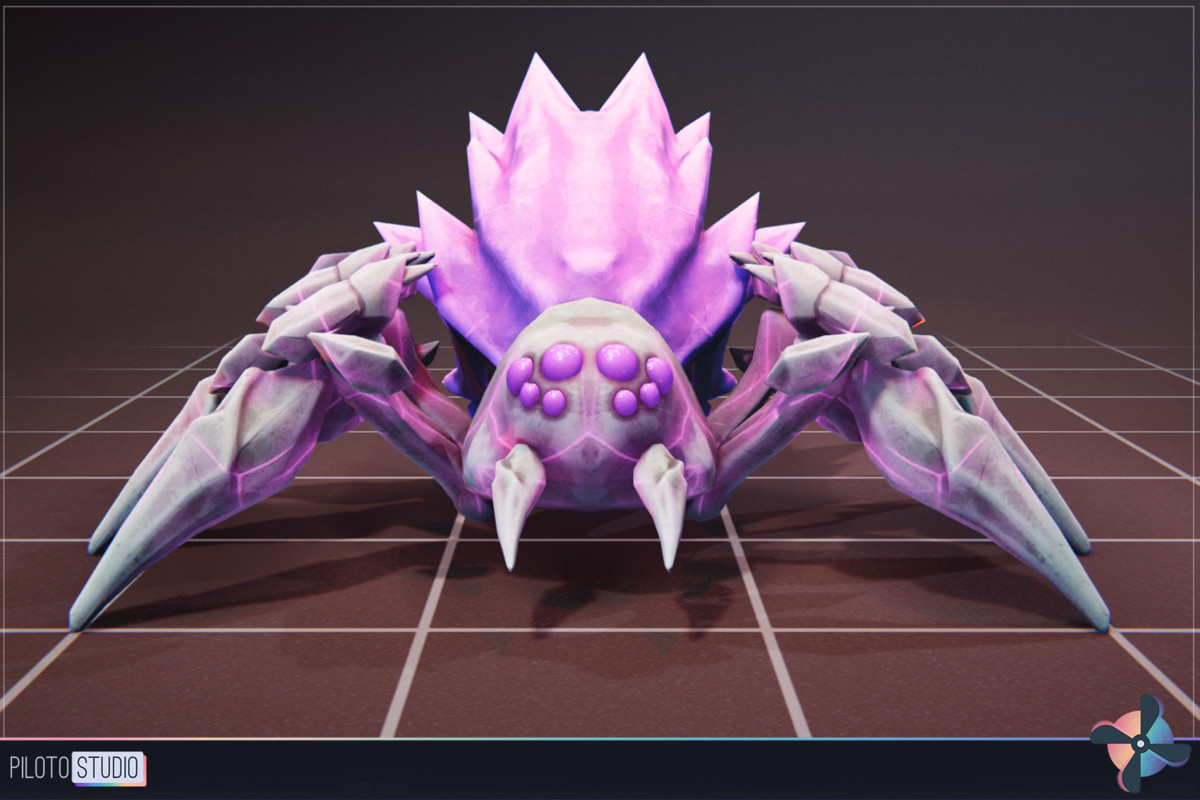 Spider Crystal - 3 Characters + Animations
