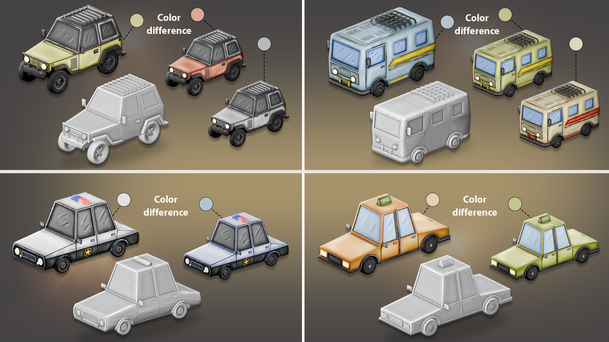 LowPoly Vehicle Collection 1