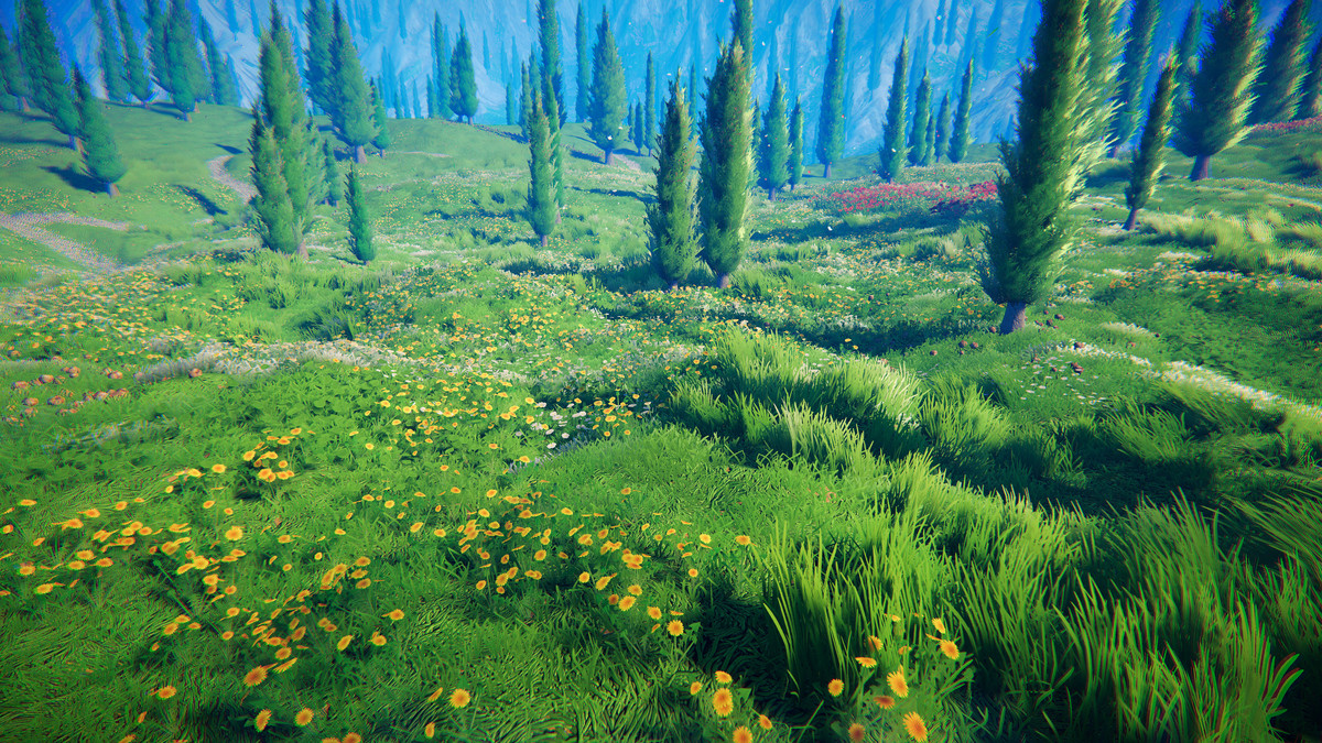 Stylized Cypress Valley