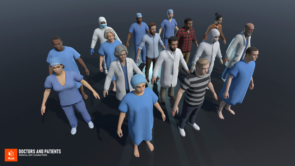 Doctors and Patients - Medical NPC Characters