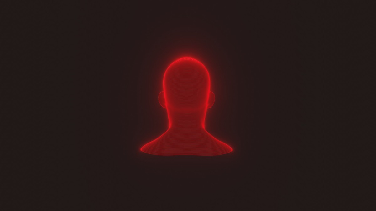 Sci-Fi Red Hologram Male Female Heads 3D Model Pack - Animated, Blend Shapes
