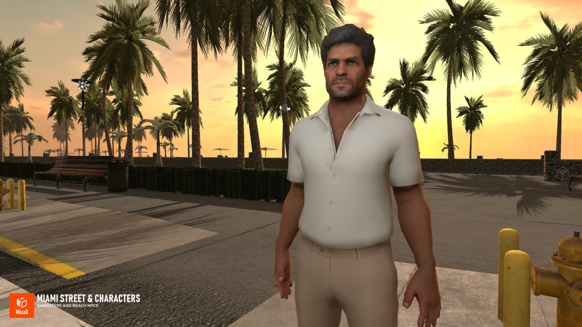 Miami Street & Characters – Gangsters and Beach NPCs