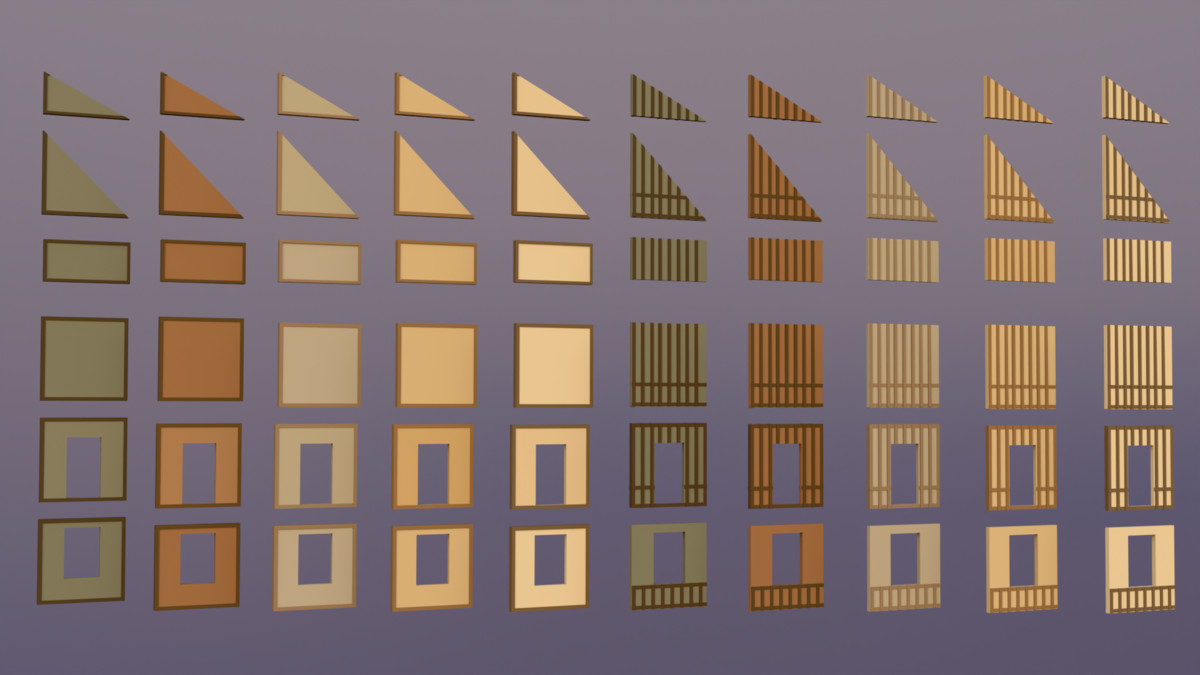 Low Poly 3D Medieval Town Assets