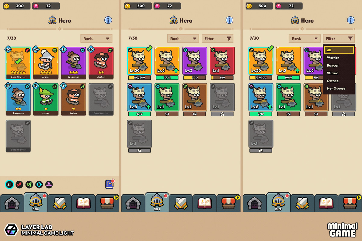 GUI Pro - Minimal Game Light(+PSD)