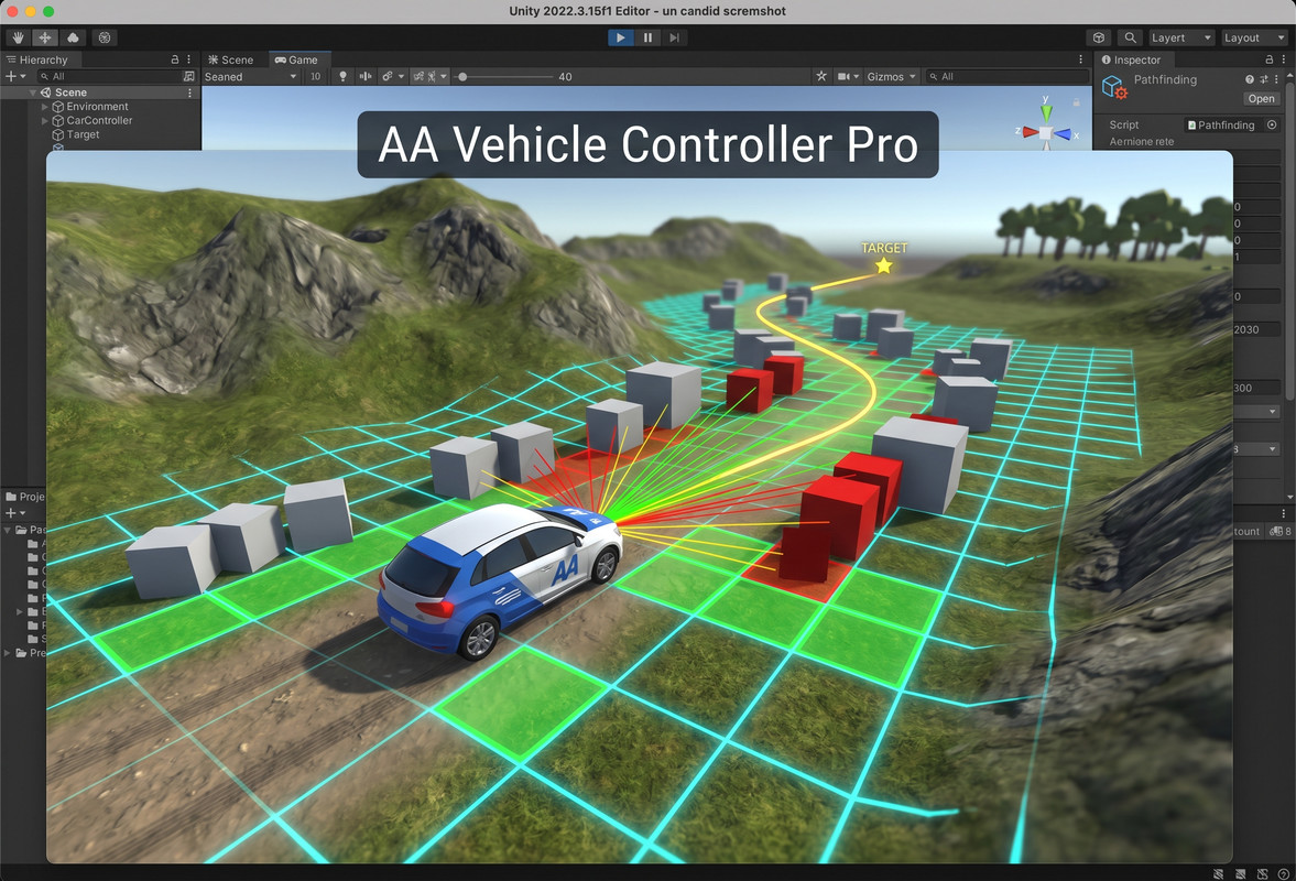 AA Vehicle Controller Pro — Car Physics, AI & Pathfinding