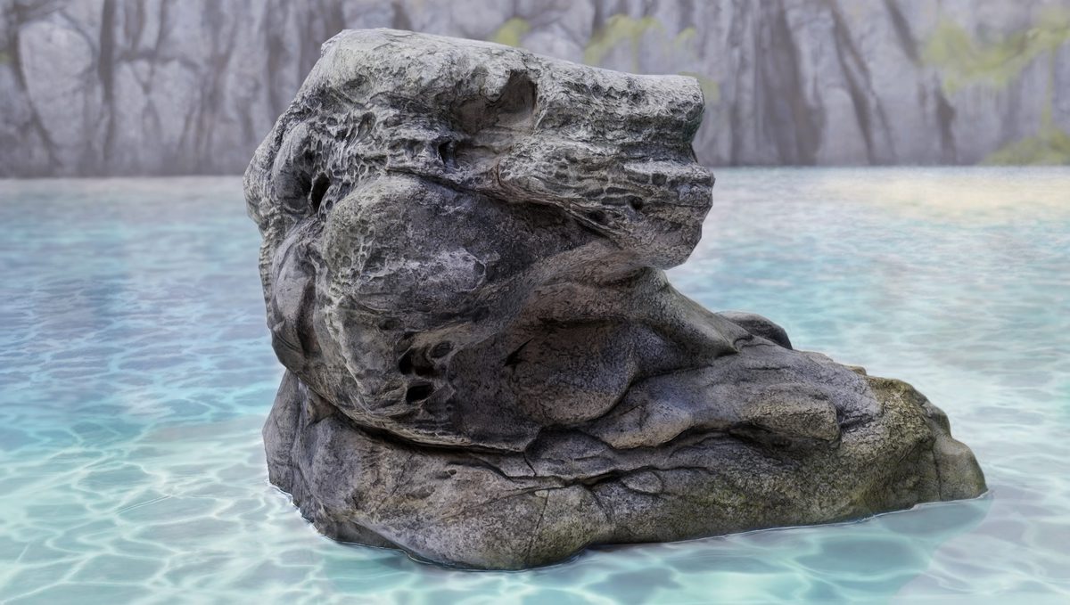Mushroom shore rocks volume one Photogrammetry PBR 4K