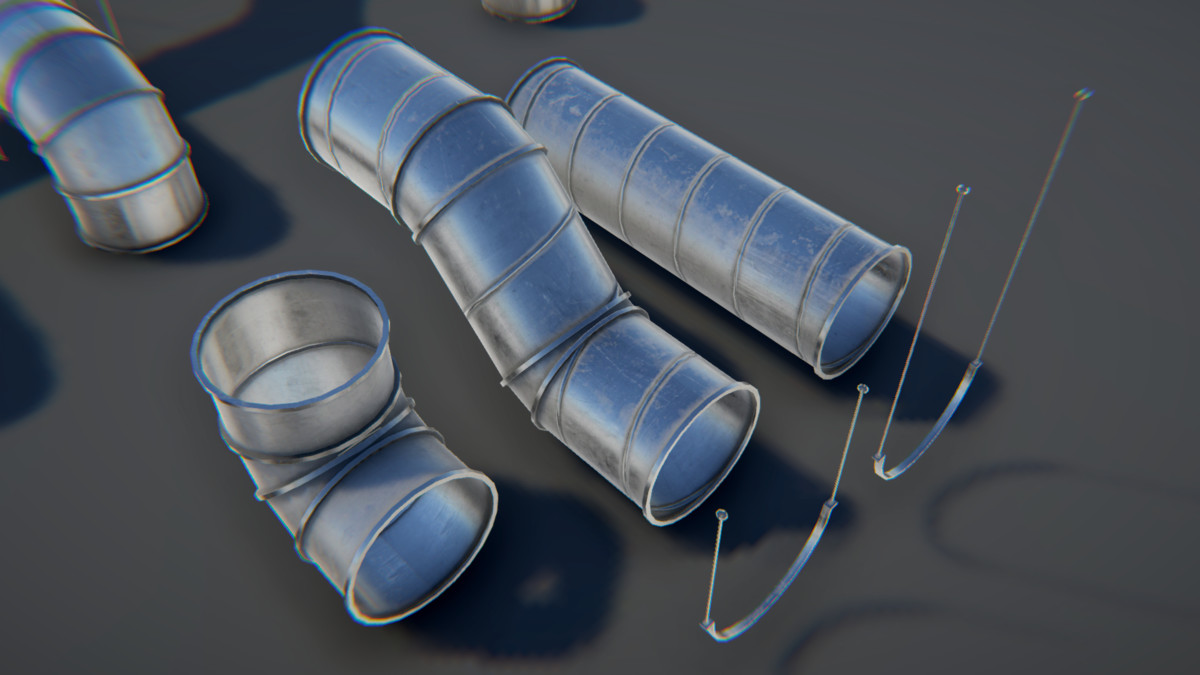 Modular Industrial Air Duct System