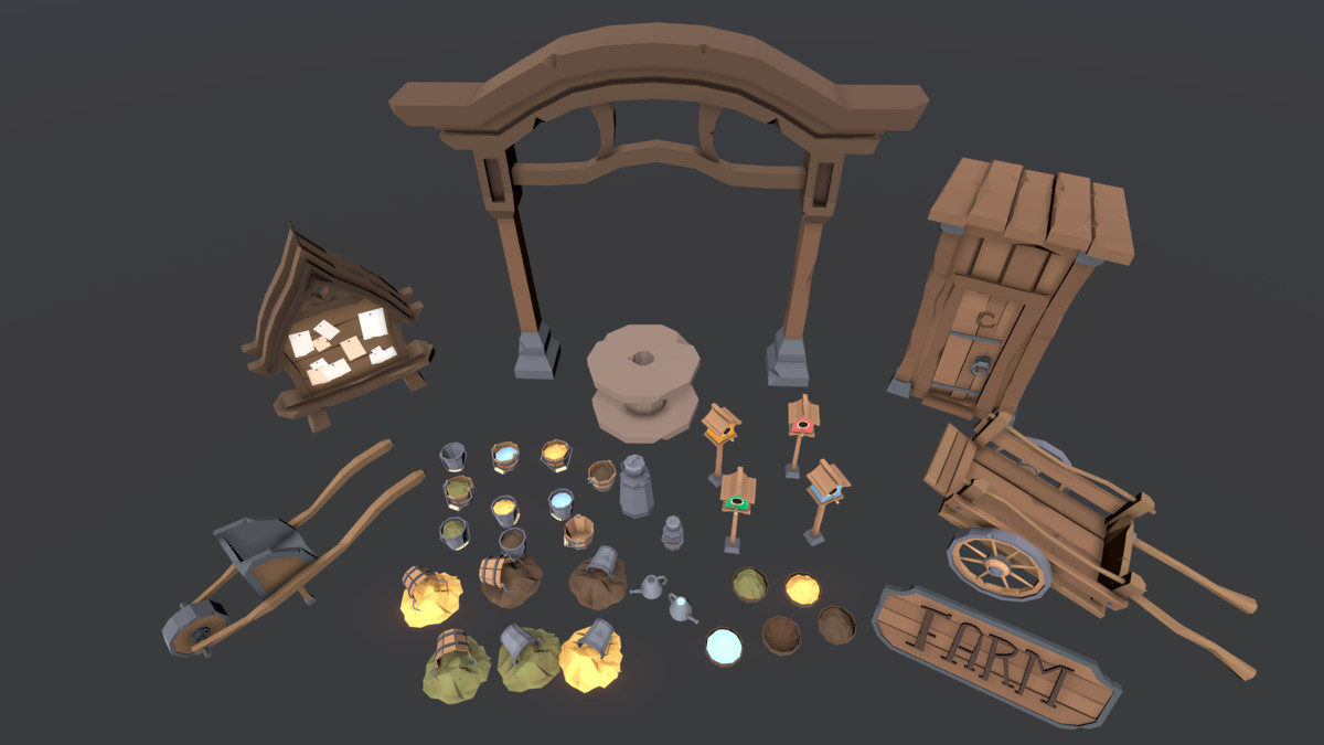 STYLIZED Low Poly Fantasy Bundle Vol. 2
