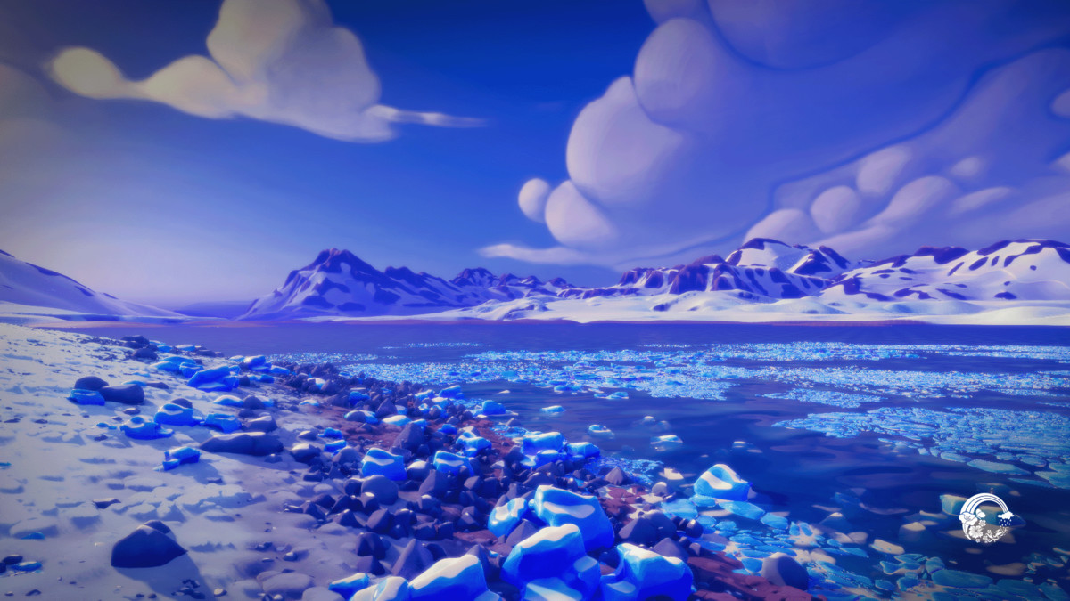 Arctic Landscape Cartoon