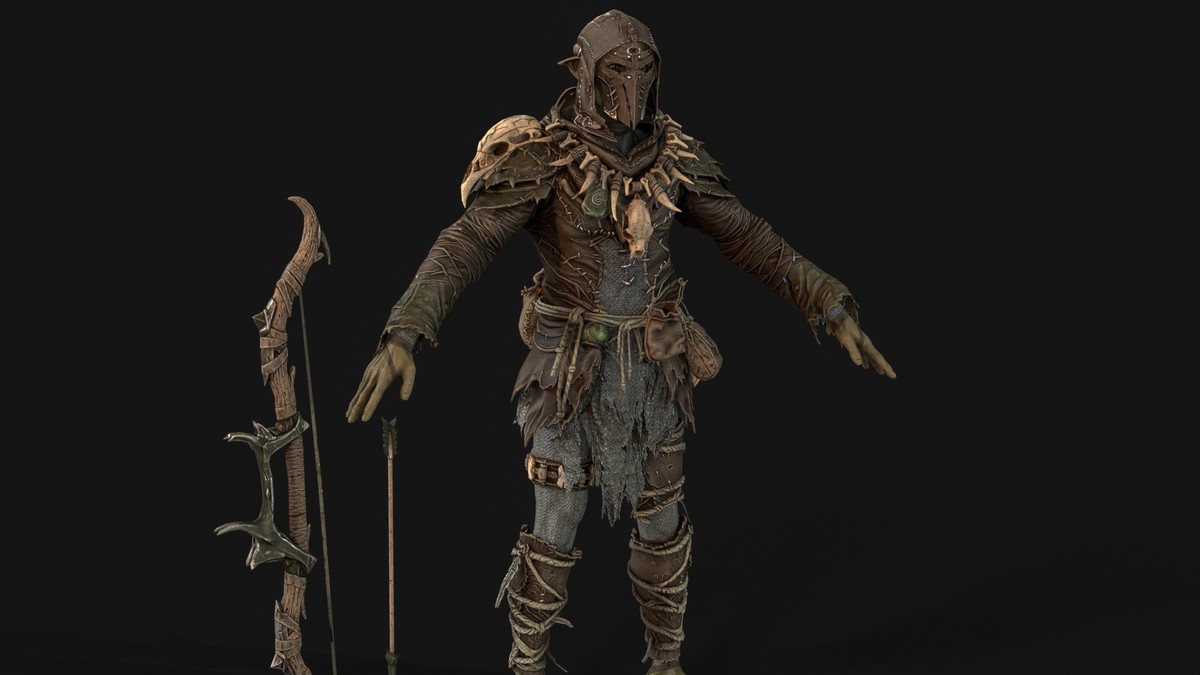Orc Archer Game Ready