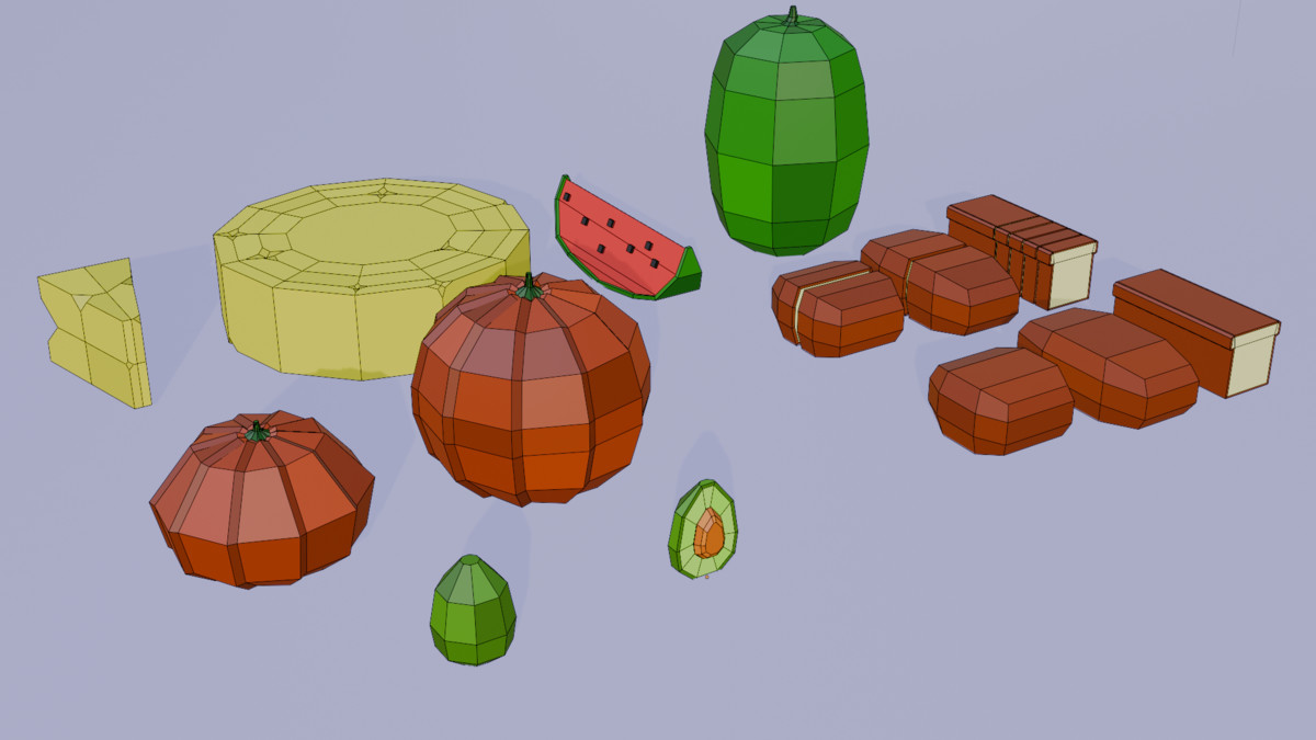 Survival Food Pack – Low Poly Assets