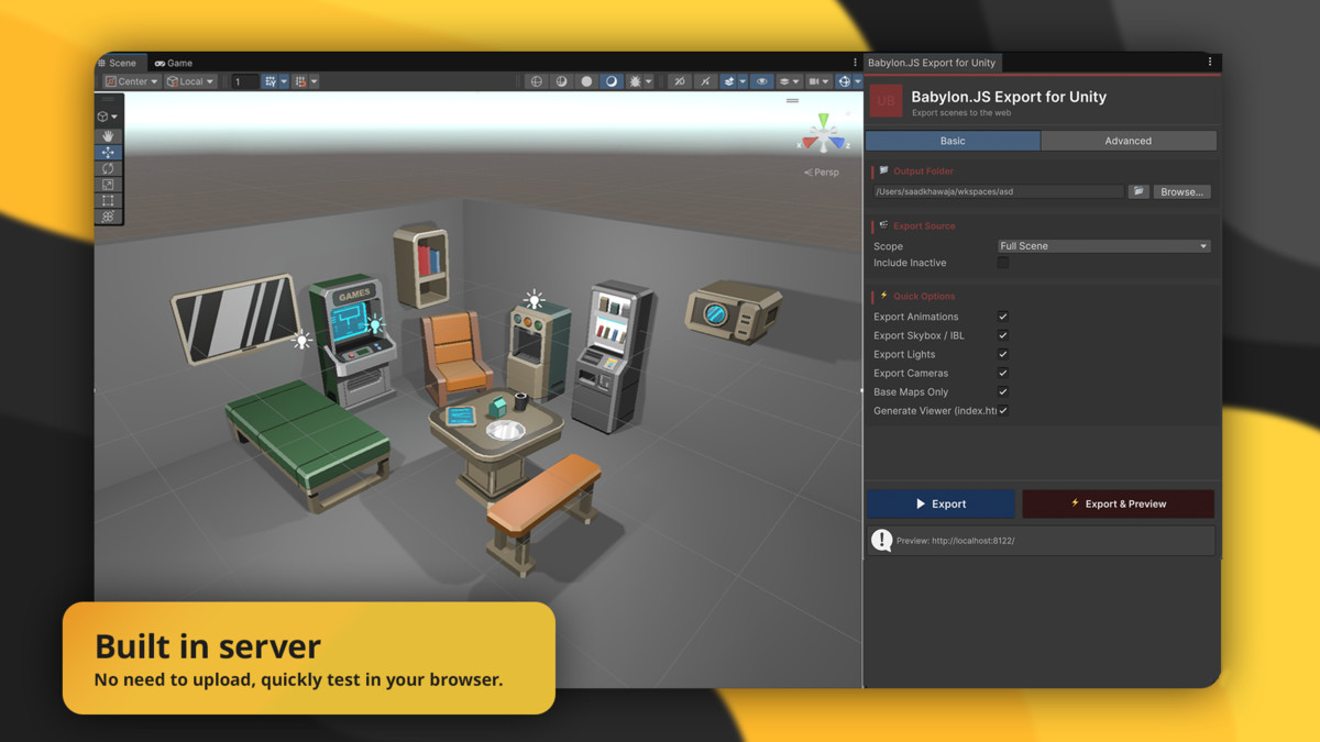 Babylon.JS Export For Unity