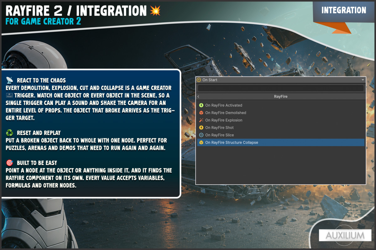 RayFire 2 Integration for Game Creator 2