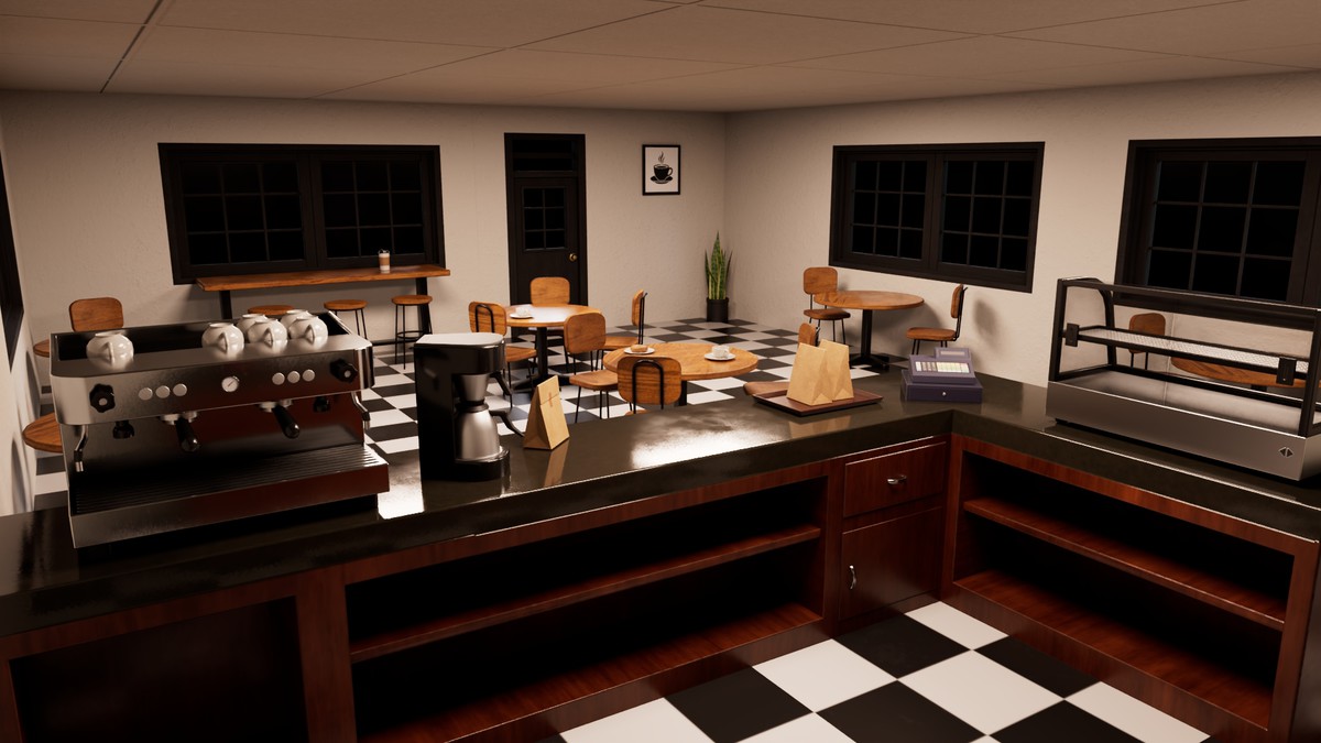 Cozy Cafe Interior