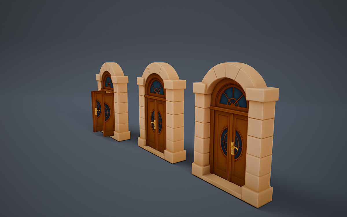Stylized door