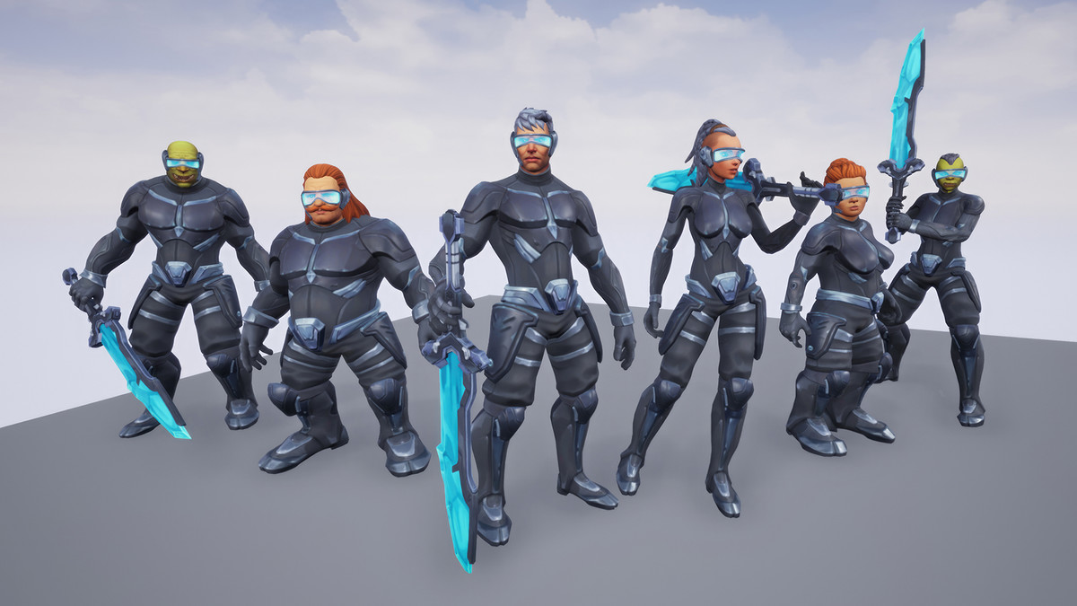 Stylized Sci-Fi Soldier Outfit