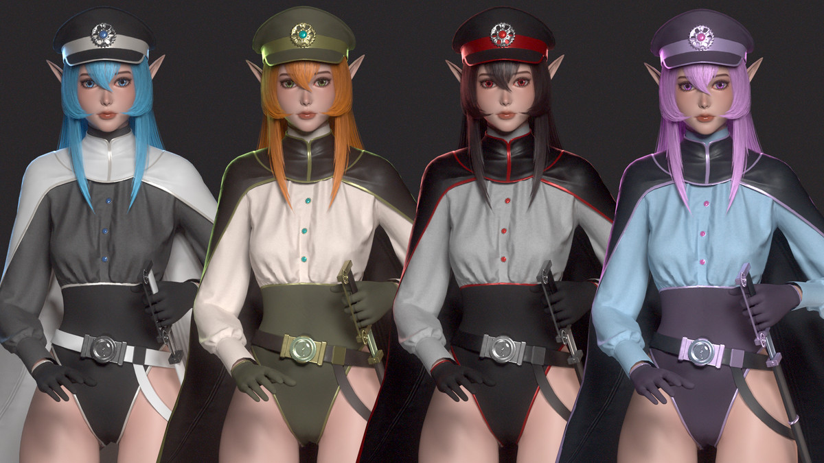 Lyanna - Steampunk Commander Elf Girl