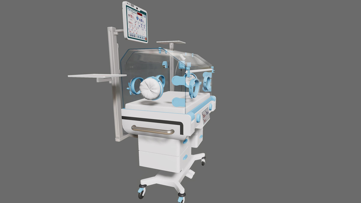 Infant Incubator 3D Model