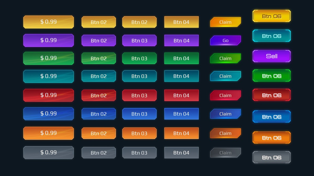 Sci-Fi Cyber UI Pro_Purple Theme