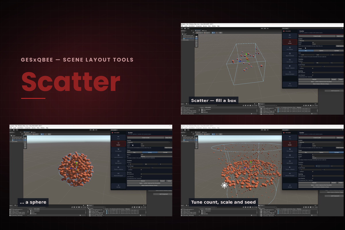 GESxQbee - Scene Layout Tools