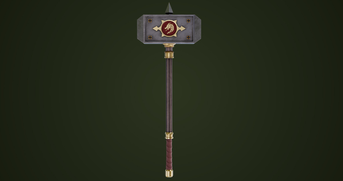 5 Battle Hammers Collection URP HDRP Textures