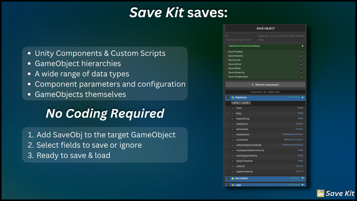 Game State Save & Load System - Save Kit