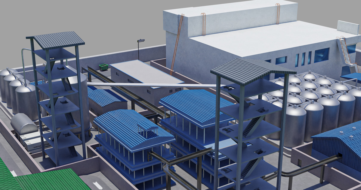 Factory Warehouse Exterior and Interior URP and HDRP Textures