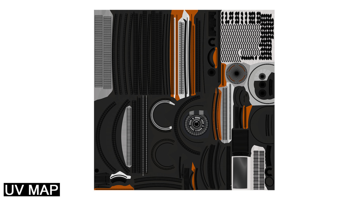 Sci Fi Battle Hammer 07 URP HDRP Textures