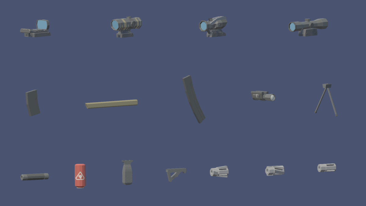 Stylized Fantasy Modular Guns