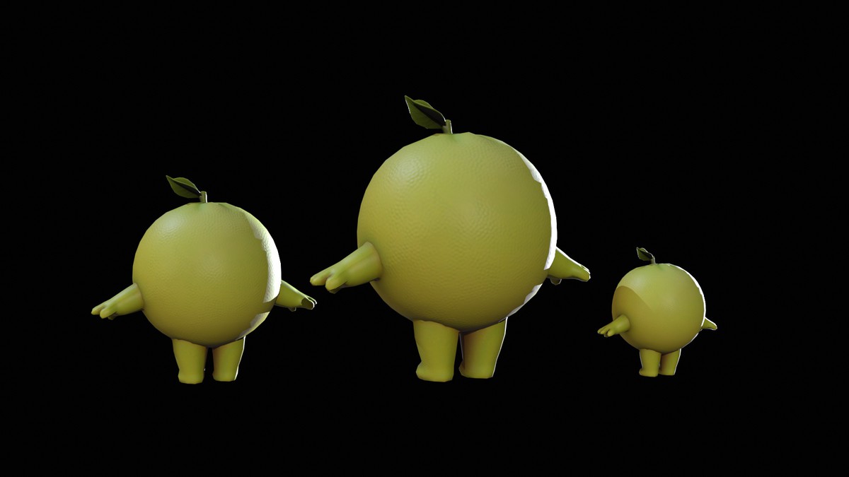 Chibi Fruit Orange Two