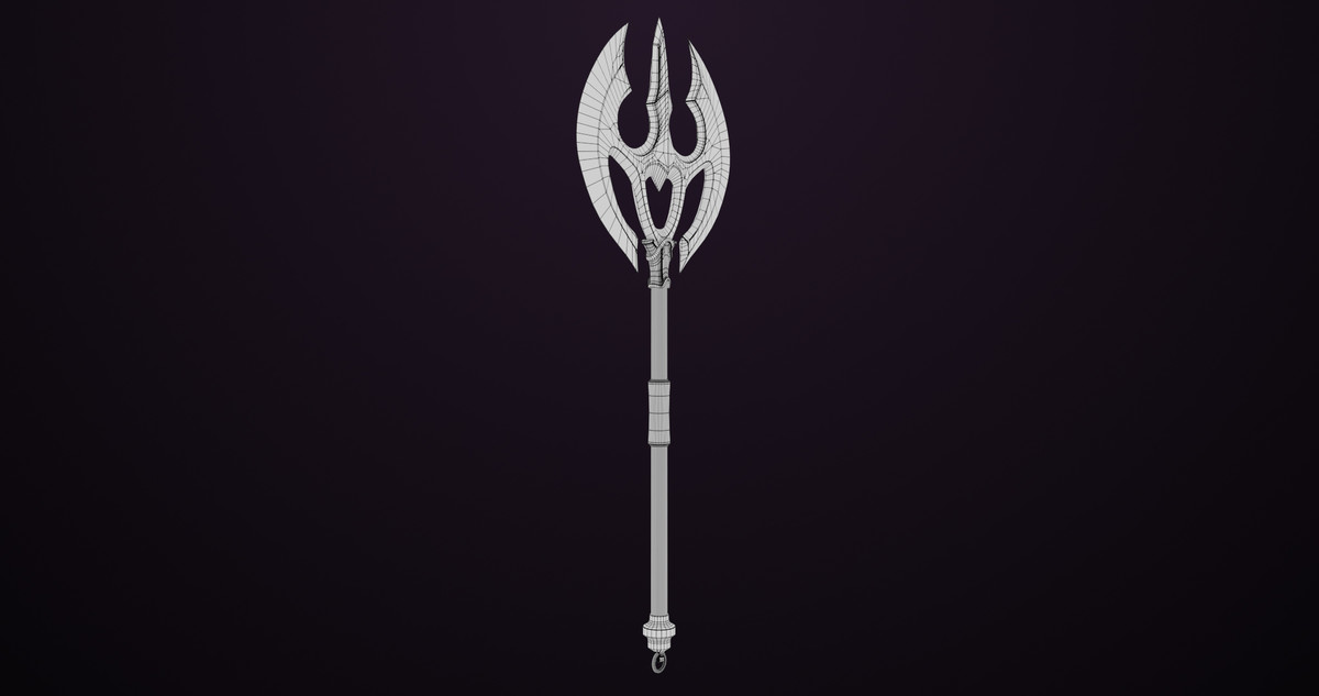Battle Axe 06 Gold URP HDRP Textures