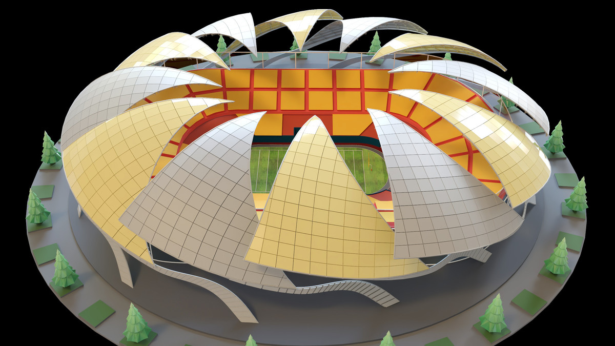 Stylised Sport Stadium Collection - 12 Low Poly Modular 3d Assets