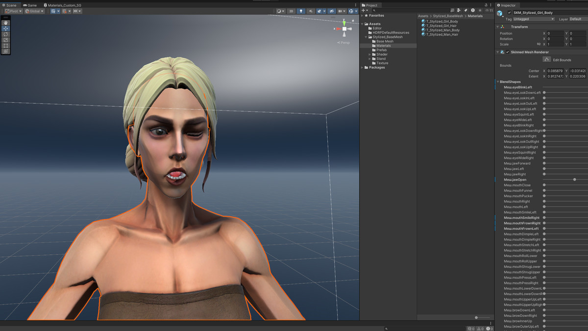 Stylized Man and Girl