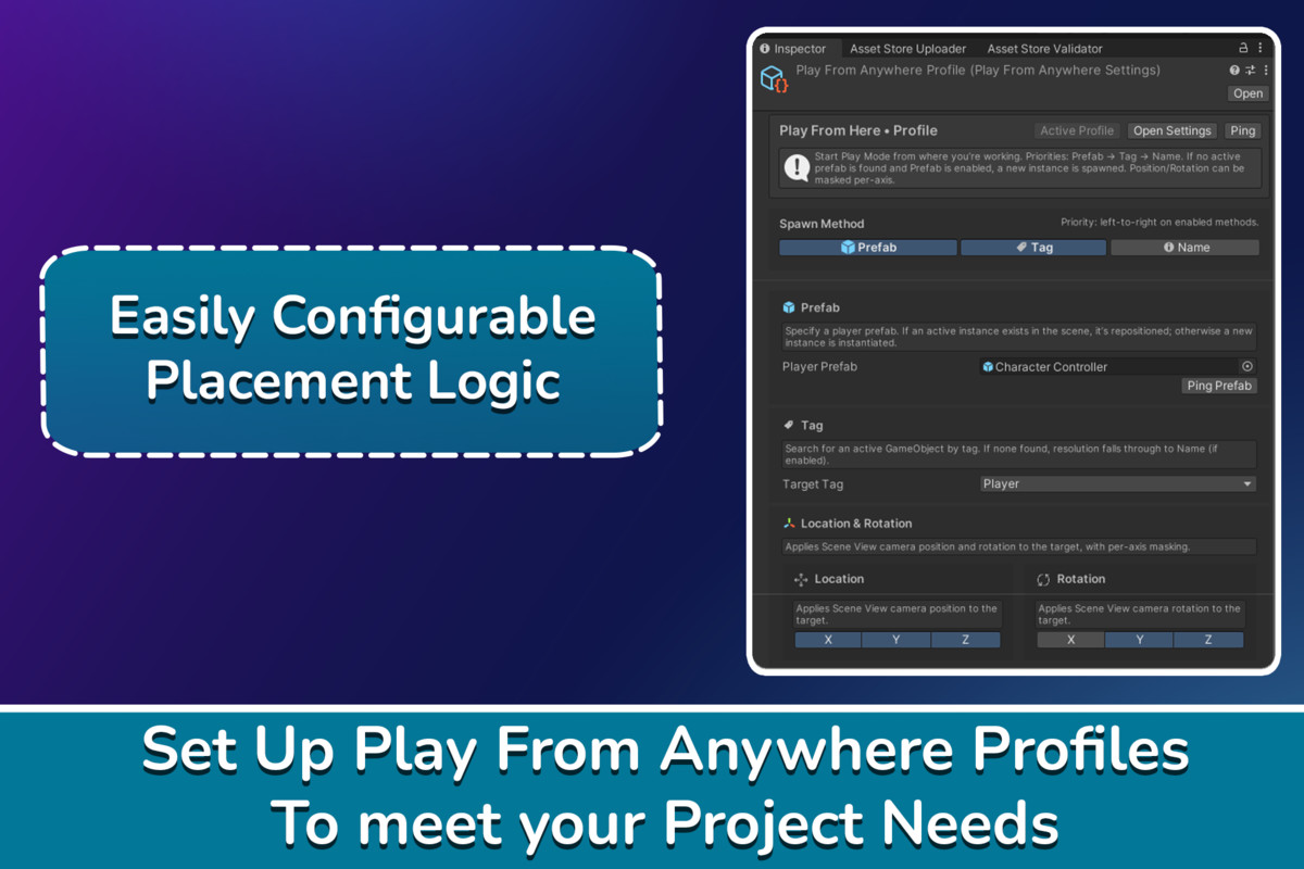 Play From Anywhere - Enter Play Mode From Anywhere