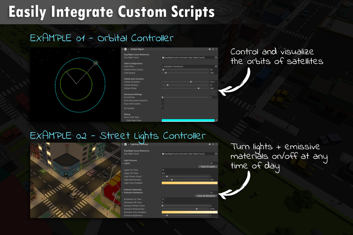 Advanced, Lightweight Day–Night & Seasonal Sky System