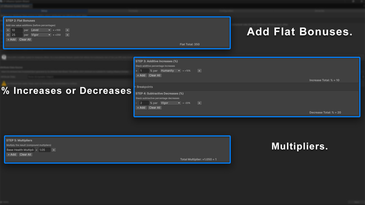 Simple Attribute Forge Ultimate:No-Code Stats, Formulas, Buffs & Classes w/ JSON