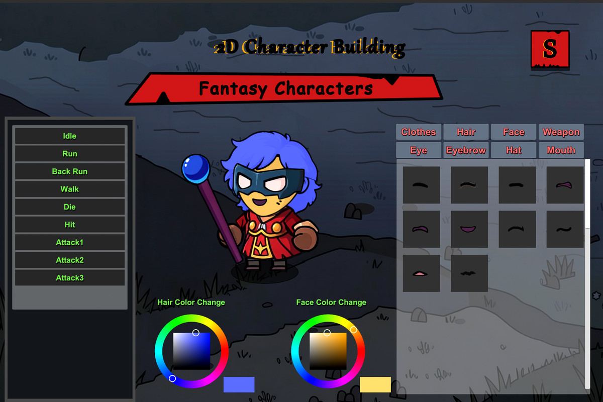 2D Character Building - Fantasy Characters