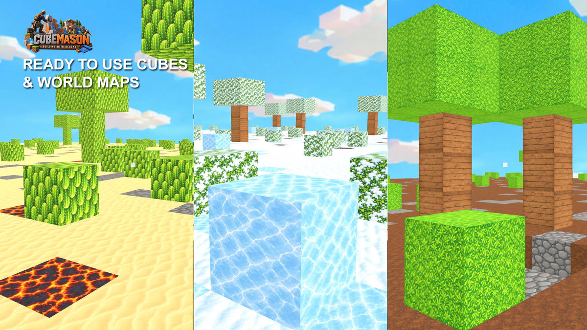 CubeMason: Cube based Terrain Building, Breaking & Crafting System