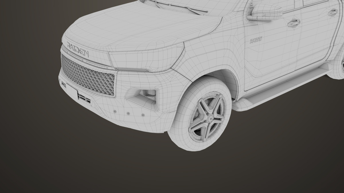 Pickup Truck 04 Brown URP HDRP Textures